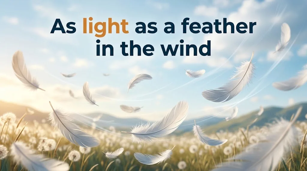 as light as a feather
