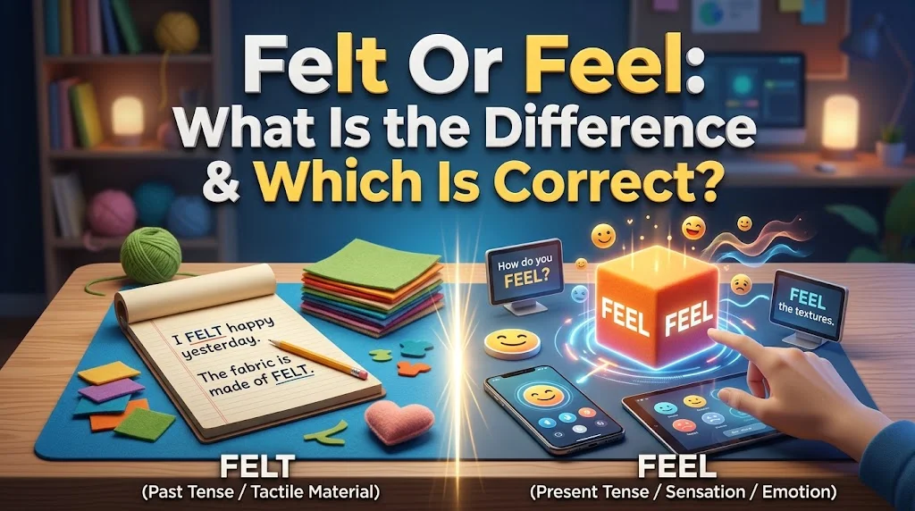 Felt Or Feel: What Is the Difference & Which Is Correct?