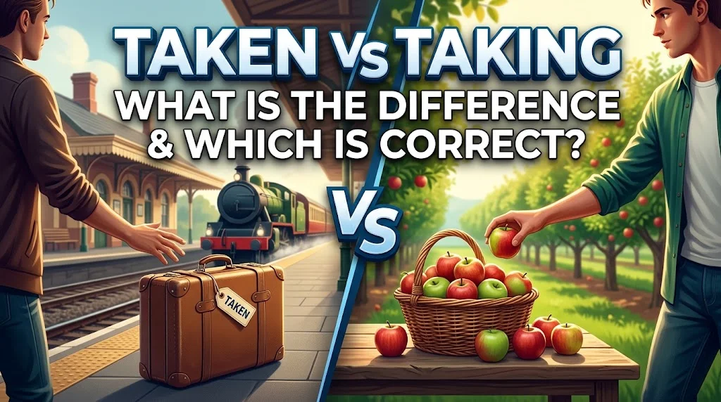 Taken Vs Taking: What Is the Difference & Which Is Correct?