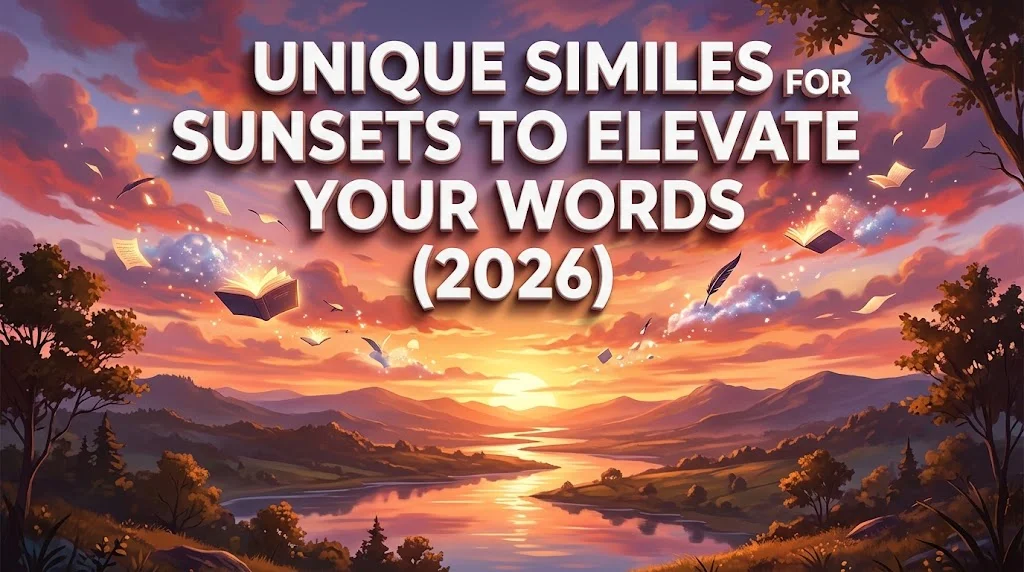 Unique Similes for Sunsets
