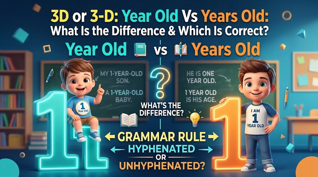 Year-Old vs. Years Old: What Is the Difference & Which Is Correct?